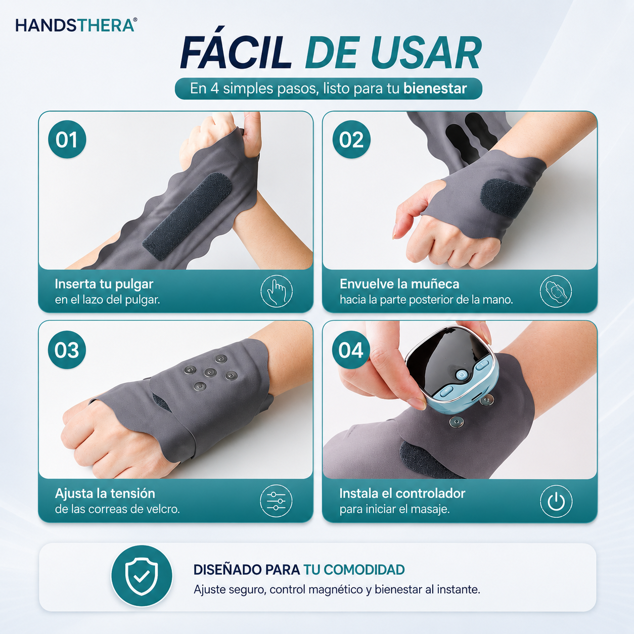 Muñequera Terapéutica para Aliviar el Dolor HANDSTHERA®