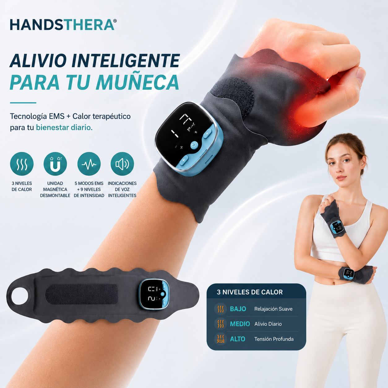 Muñequera Terapéutica para Aliviar el Dolor HANDSTHERA®
